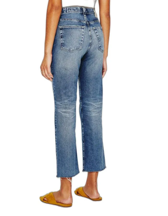 AG Jeans Kinsley High Rise Crop Flared Jeans