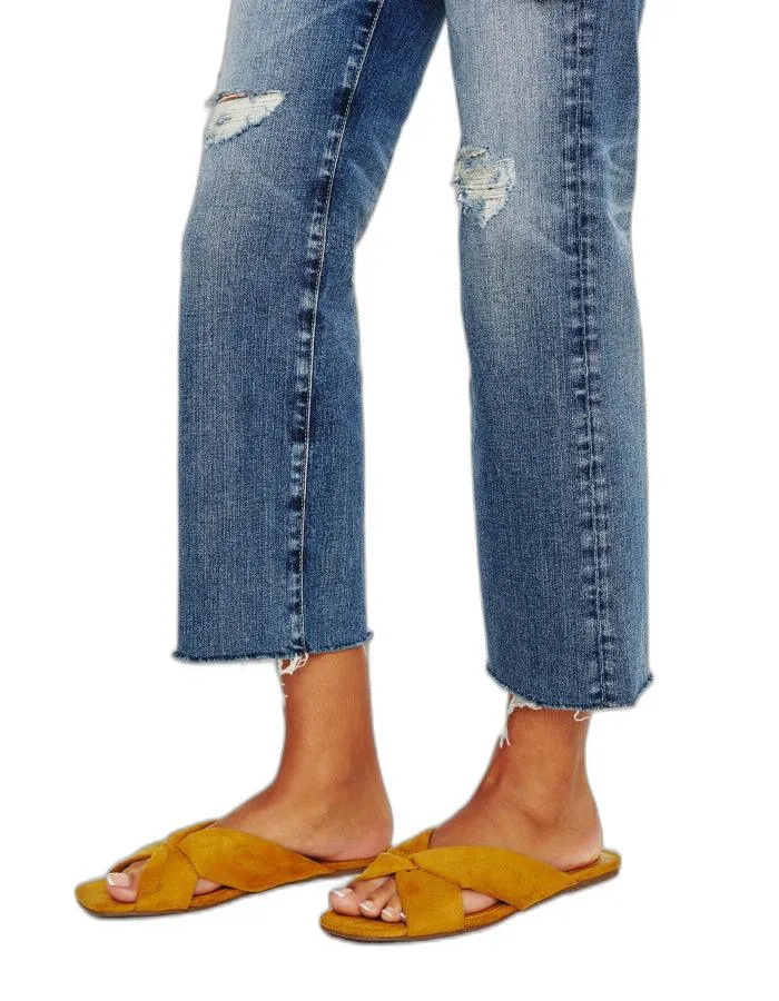 AG Jeans Kinsley High Rise Crop Flared Jeans