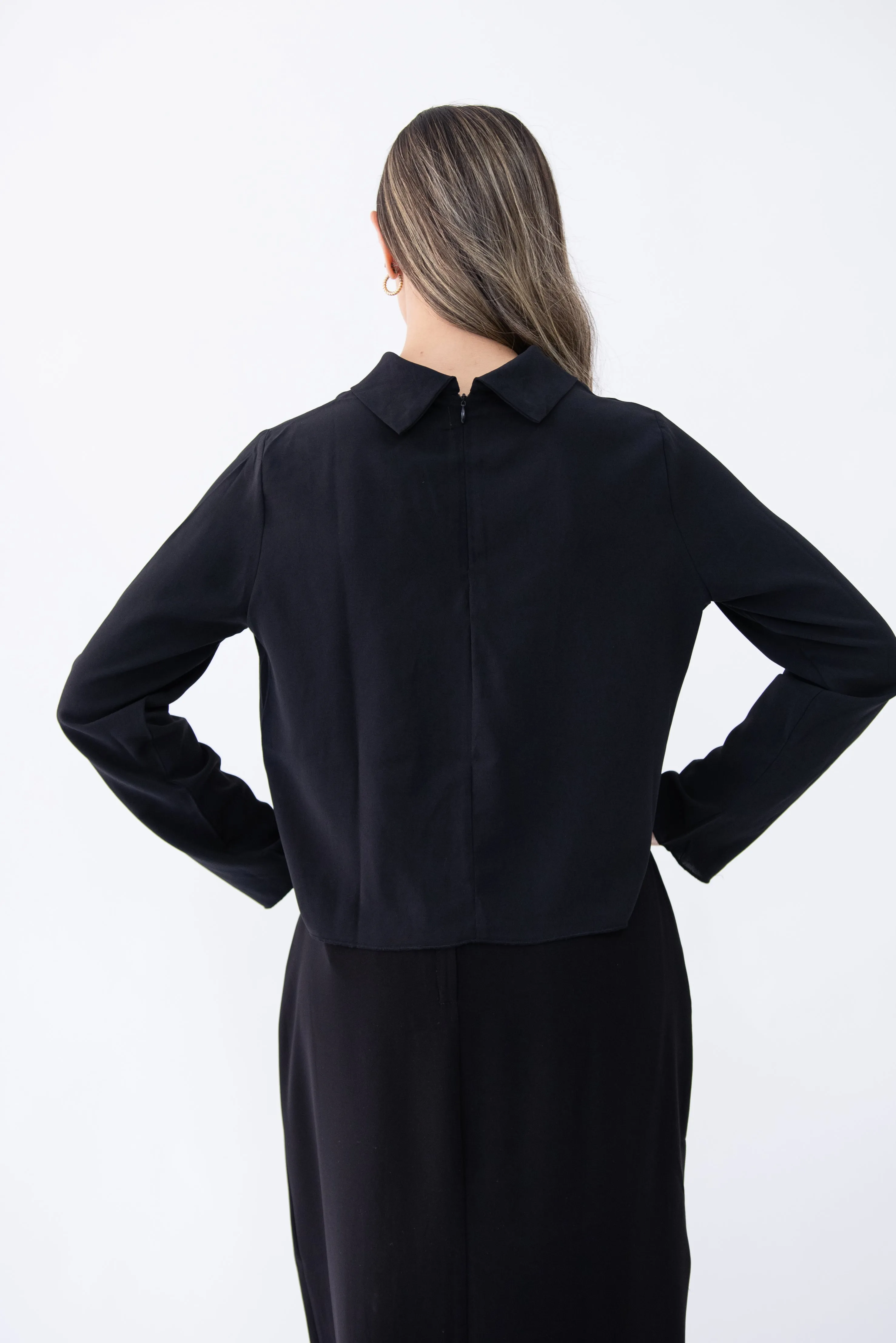 Black Truffle high neck blouse