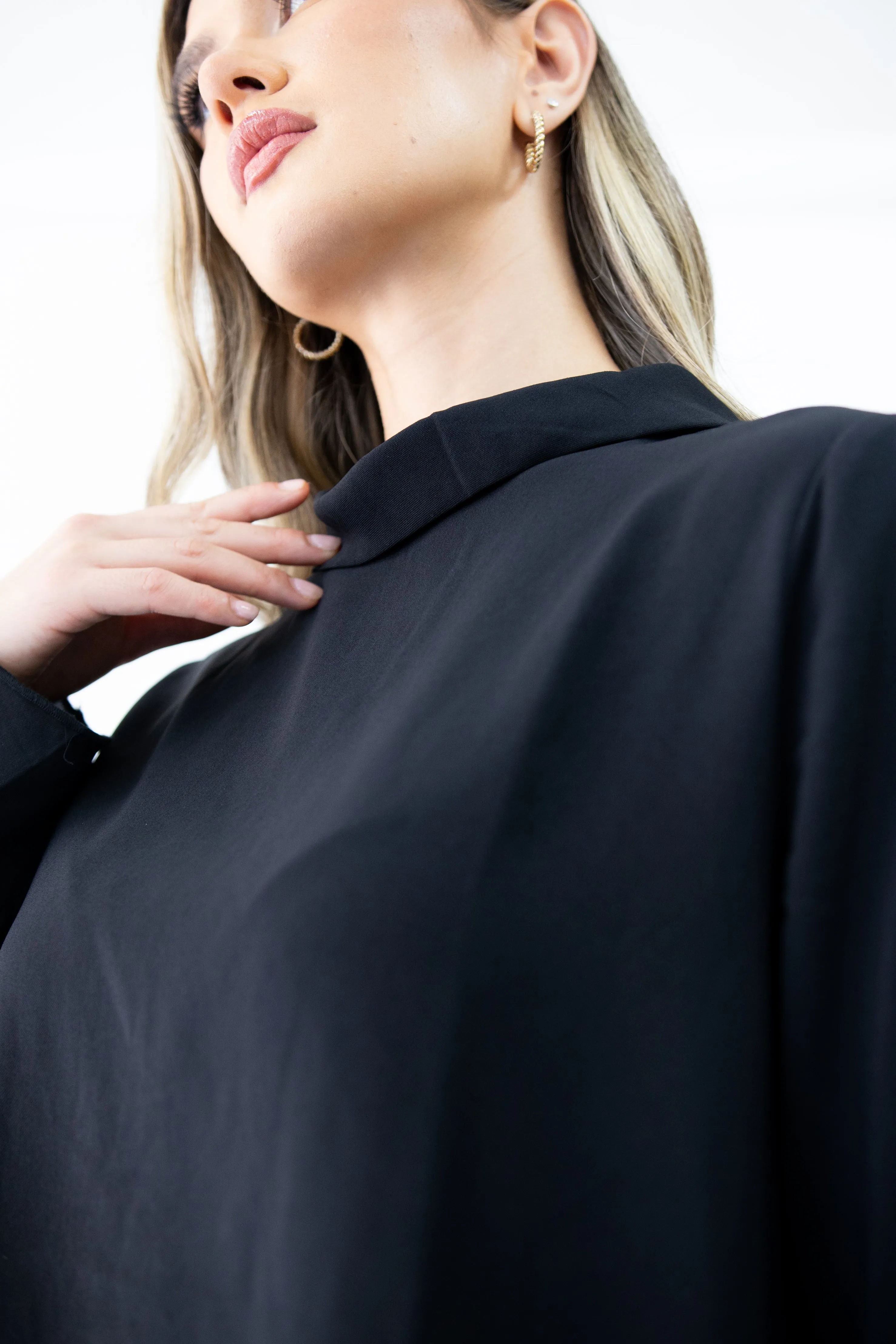 Black Truffle high neck blouse