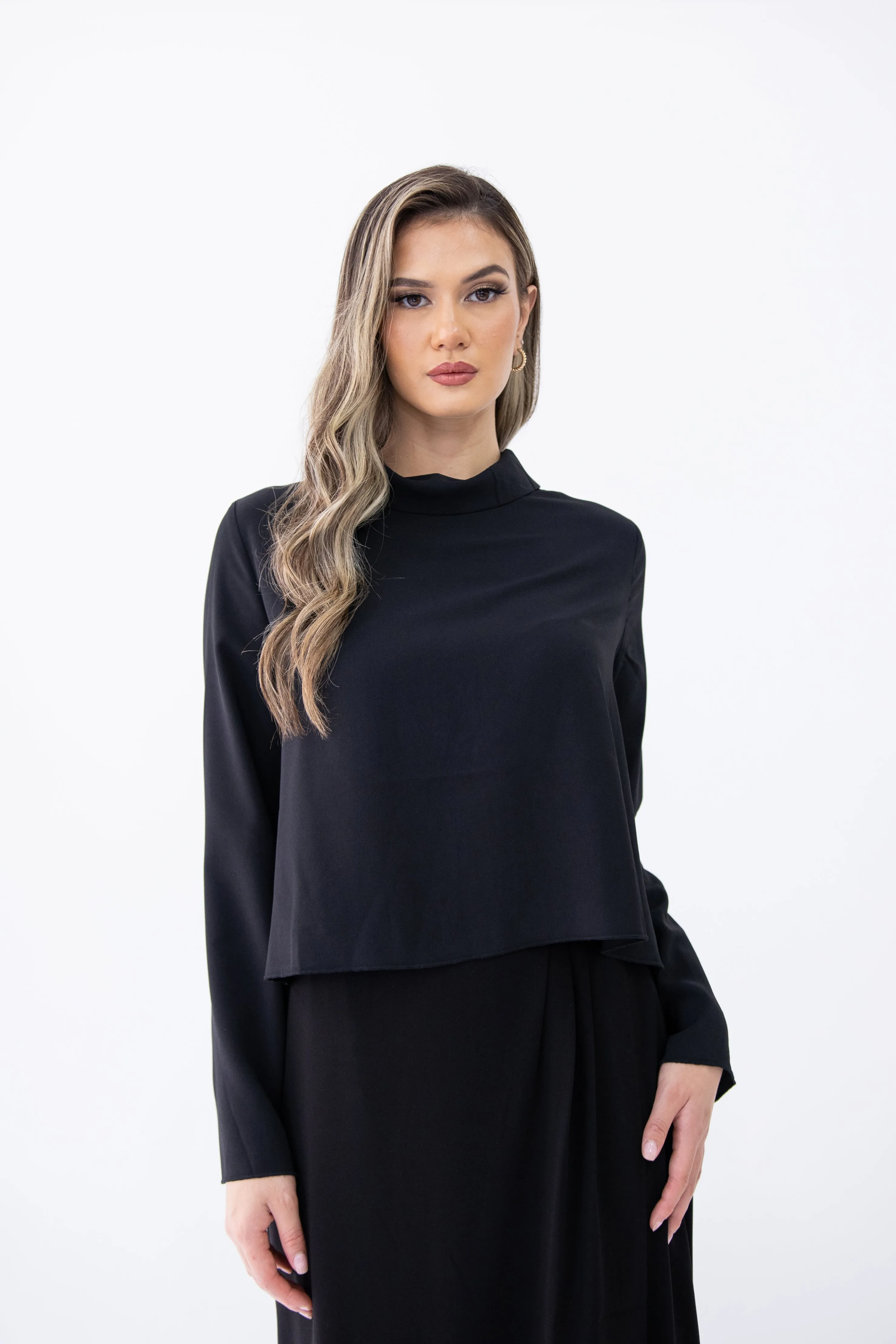 Black Truffle high neck blouse