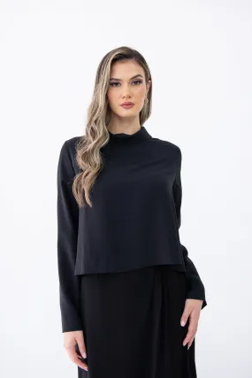 Black Truffle high neck blouse
