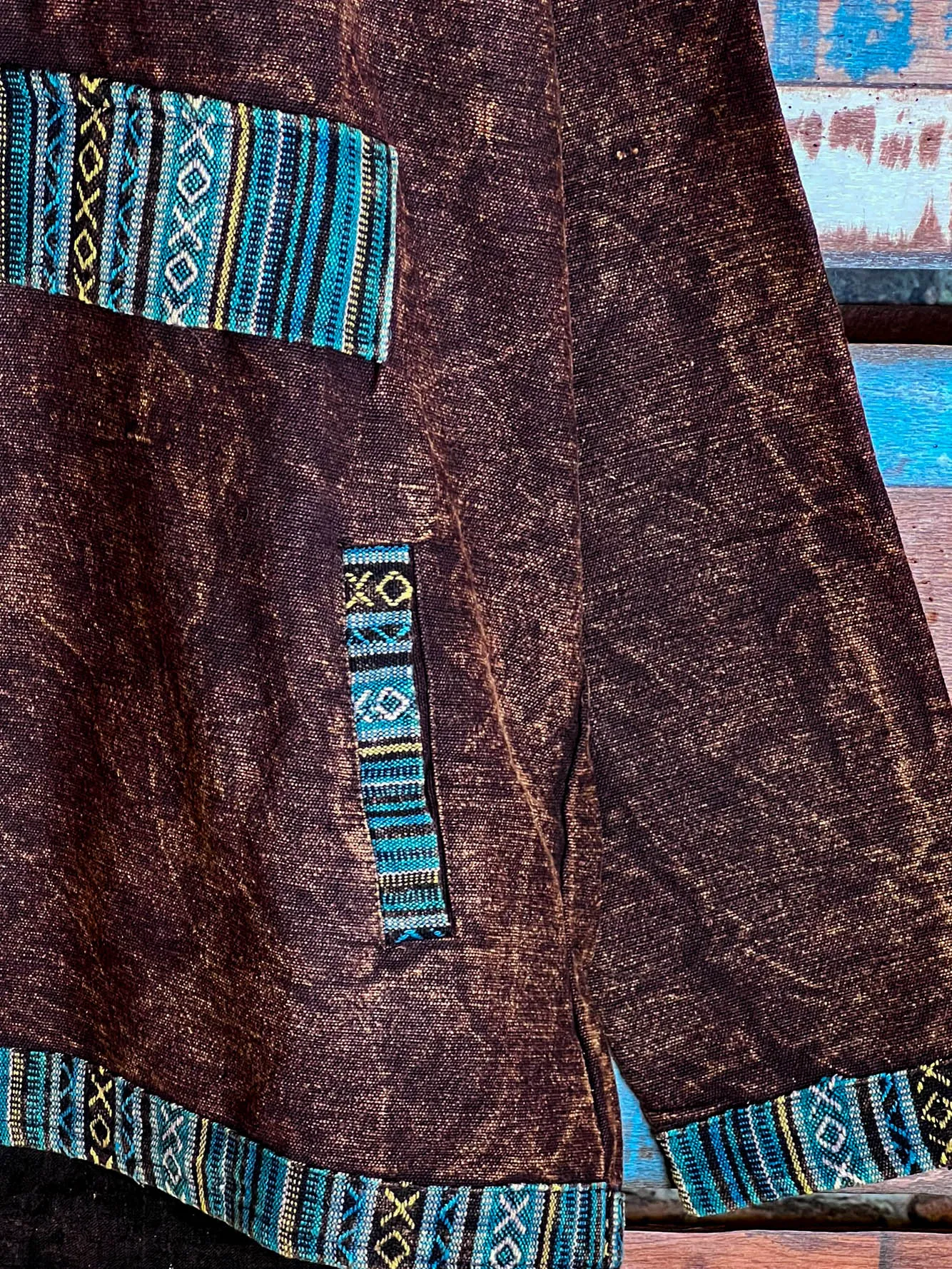 BOHO BROWN HOODIE SWEATER 100% COTTON