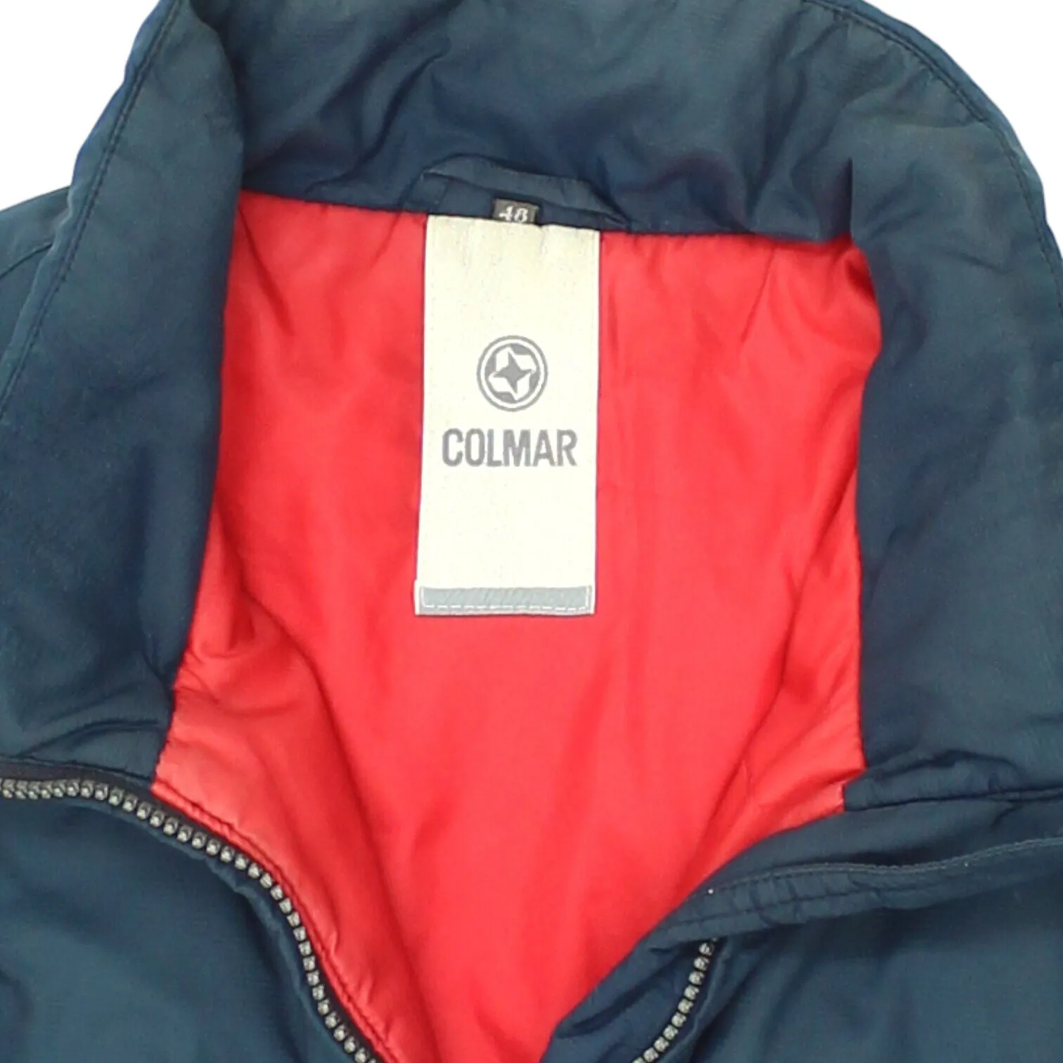 Colmar Mens Navy Blue Padded Gilet | Vintage High End Designer Sleeveless Jacket