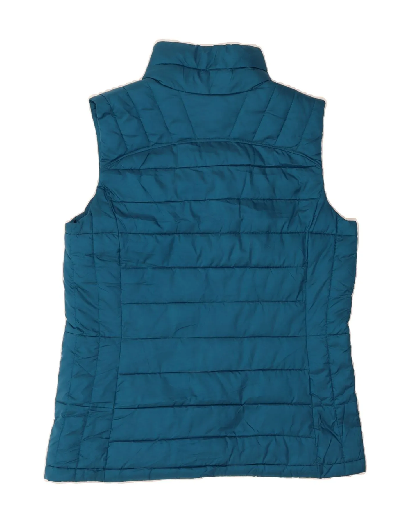 COLUMBIA Womens Padded Gilet UK 16 Large Blue Polyester