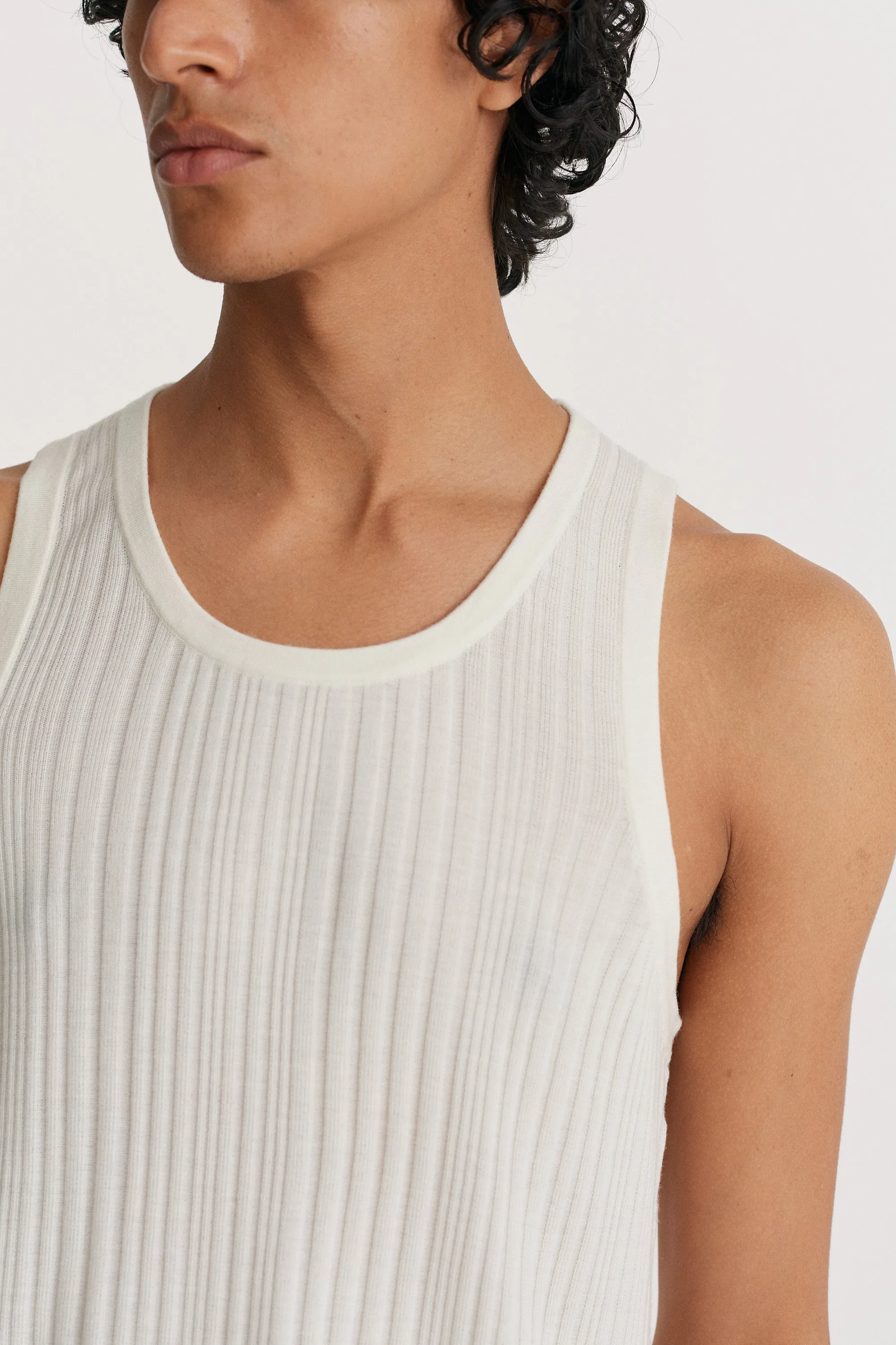 Irregular Rib Knitted Vest