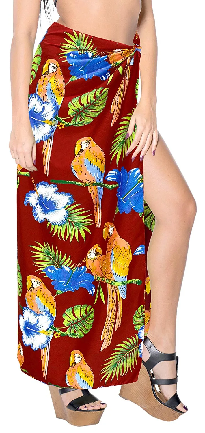LA LEELA Women Beachwear Bikini Cover up Swimwear Bathing Suit Wrap 17 ONE Size
