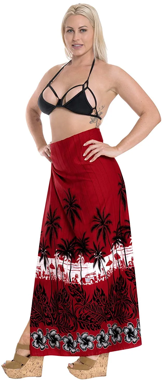 LA LEELA Women Beachwear Bikini Cover up Swimwear Bathing Suit Wrap 17 ONE Size
