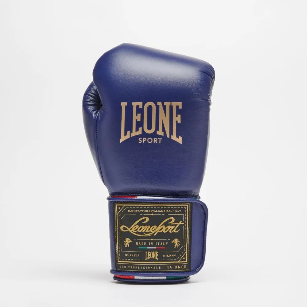 Leone Orlando Classico Tricolore Boxing Gloves - Blue