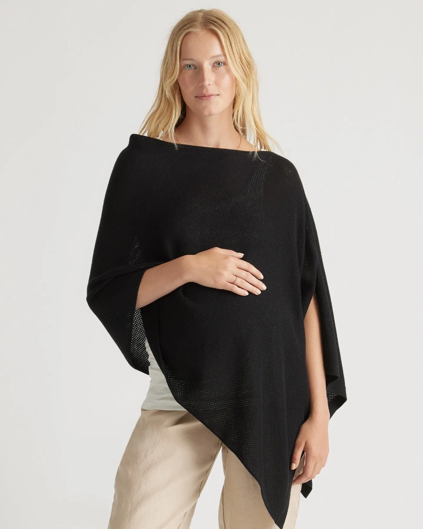 Lightweight Cotton Cashmere Nursing Shawl