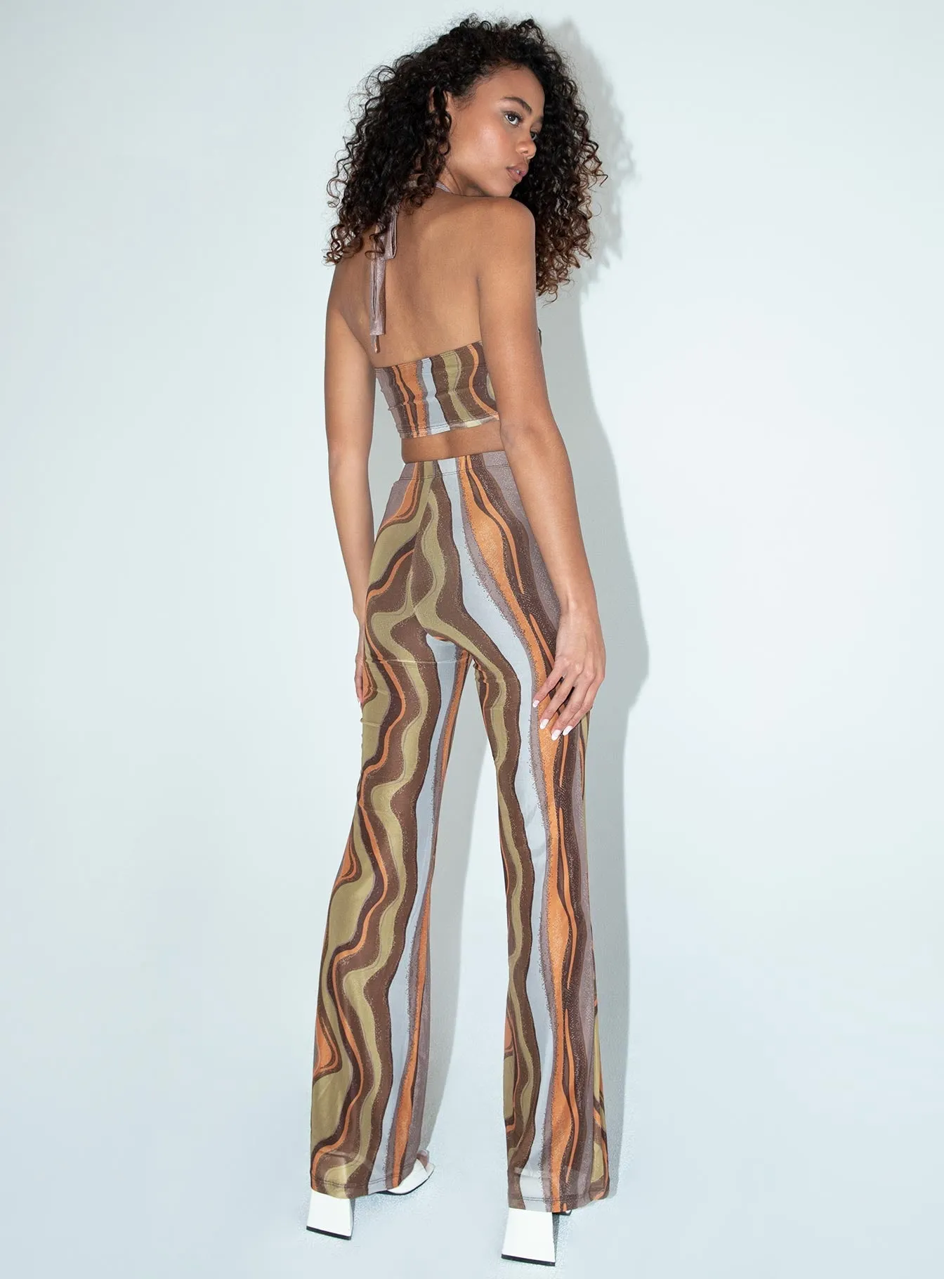 Motel Herly Trouser Earthy Gradient Brown