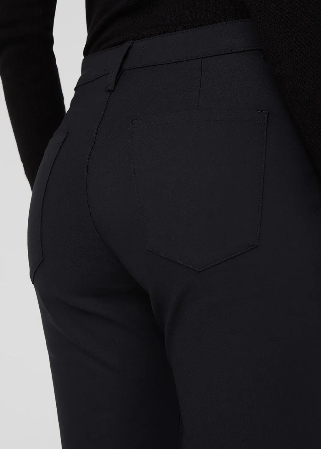 NuStretch High Rise Flare - Black