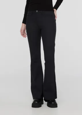 NuStretch High Rise Flare - Black