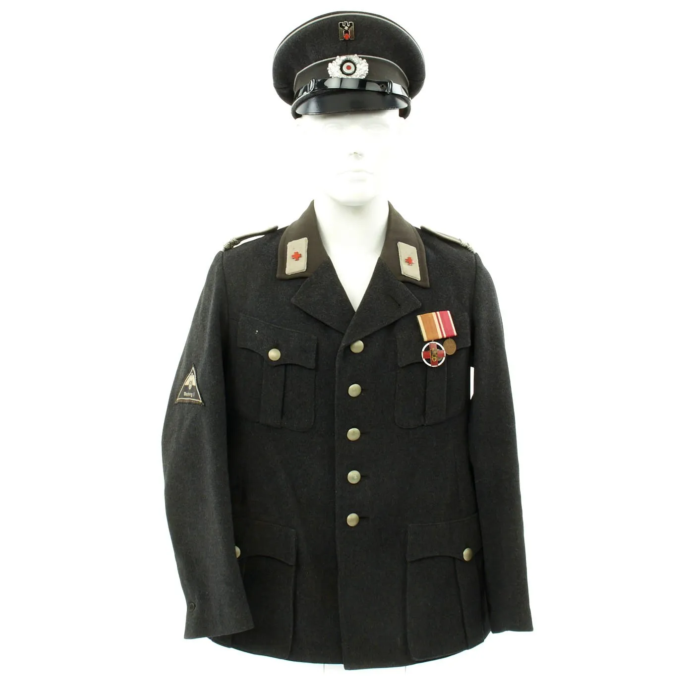 Original German WWII Red Cross Deutsches Rotes Kreuz NCO Uniform Set