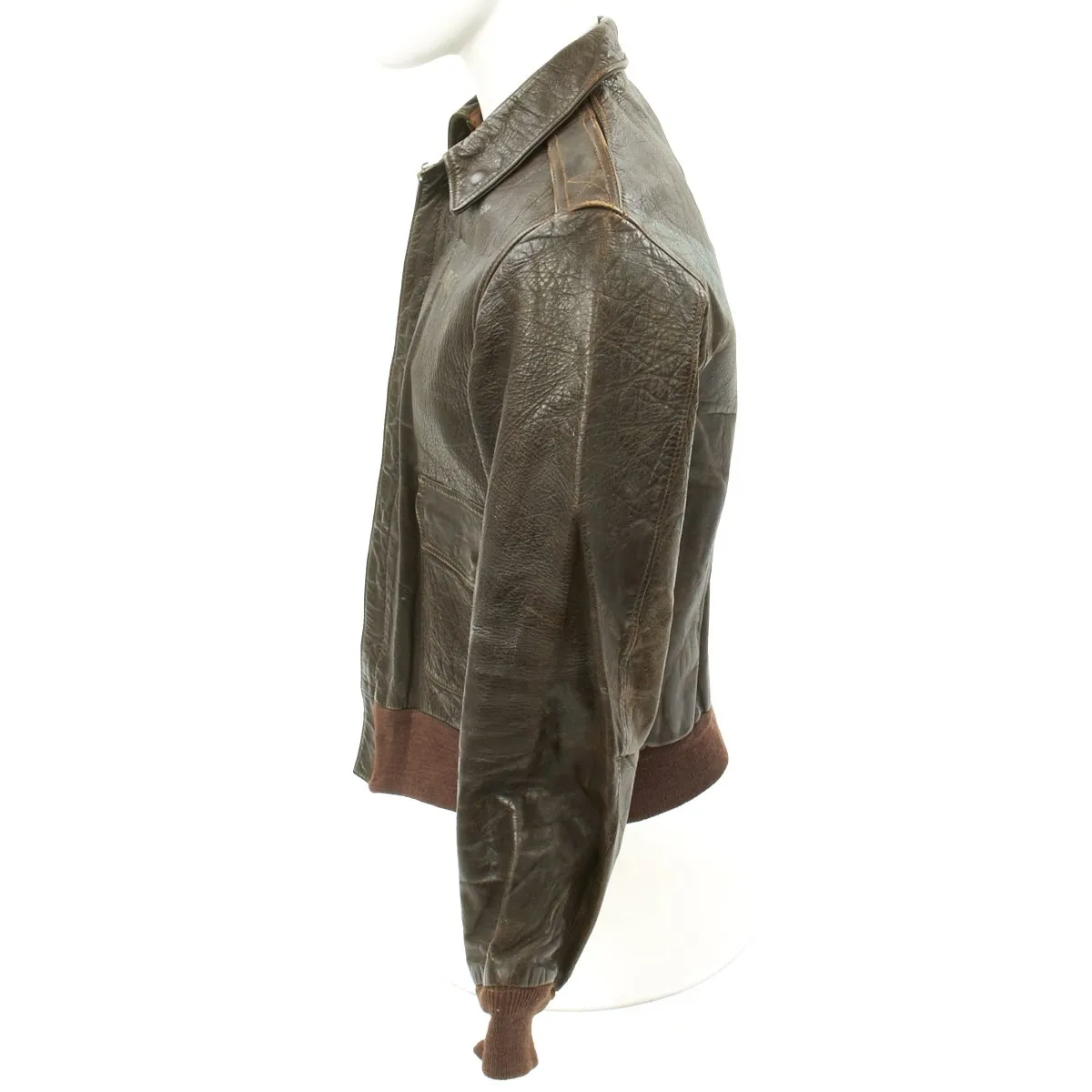 Original U.S. WWII 576th Bomb Squadron Painted A-2 Flight Jacket Grouping