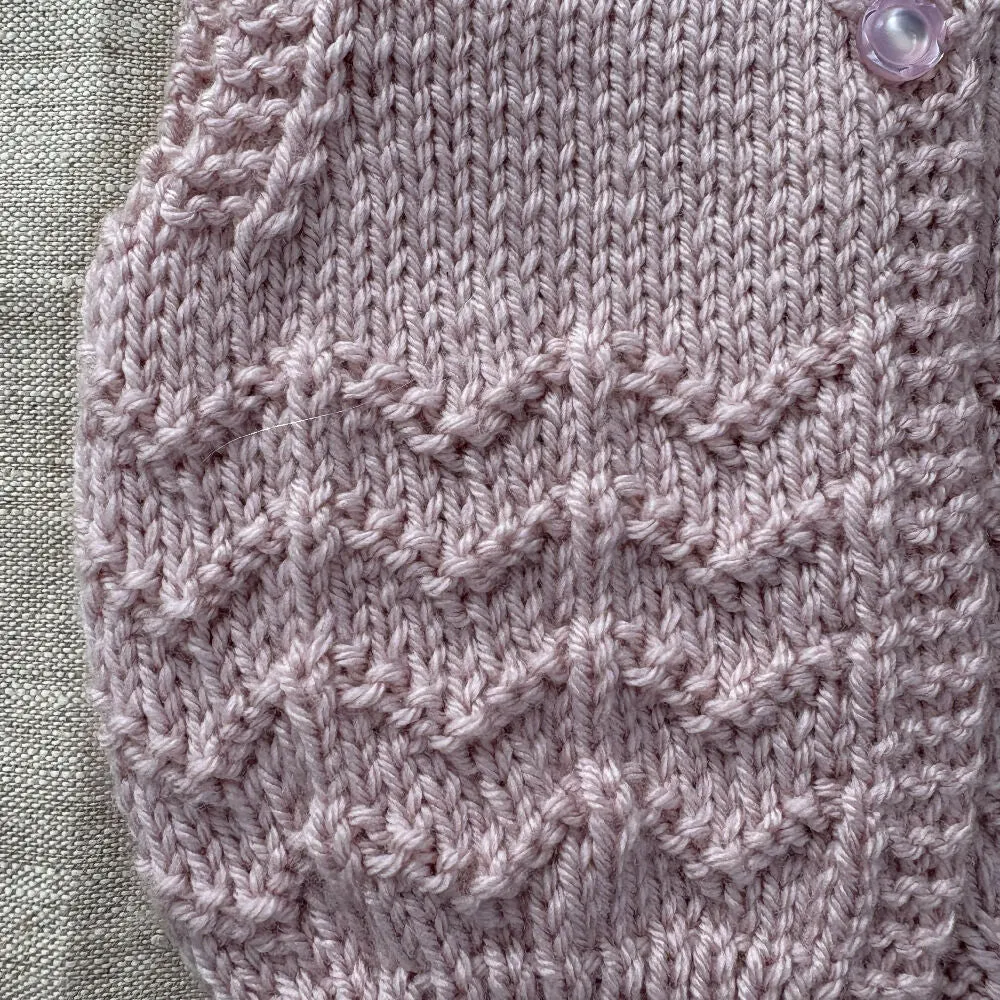 Pale Pink Chevron Vest -3 months
