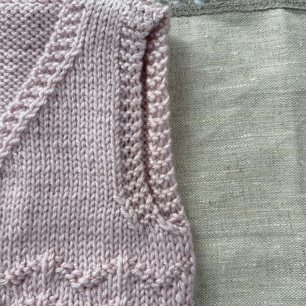 Pale Pink Chevron Vest -3 months