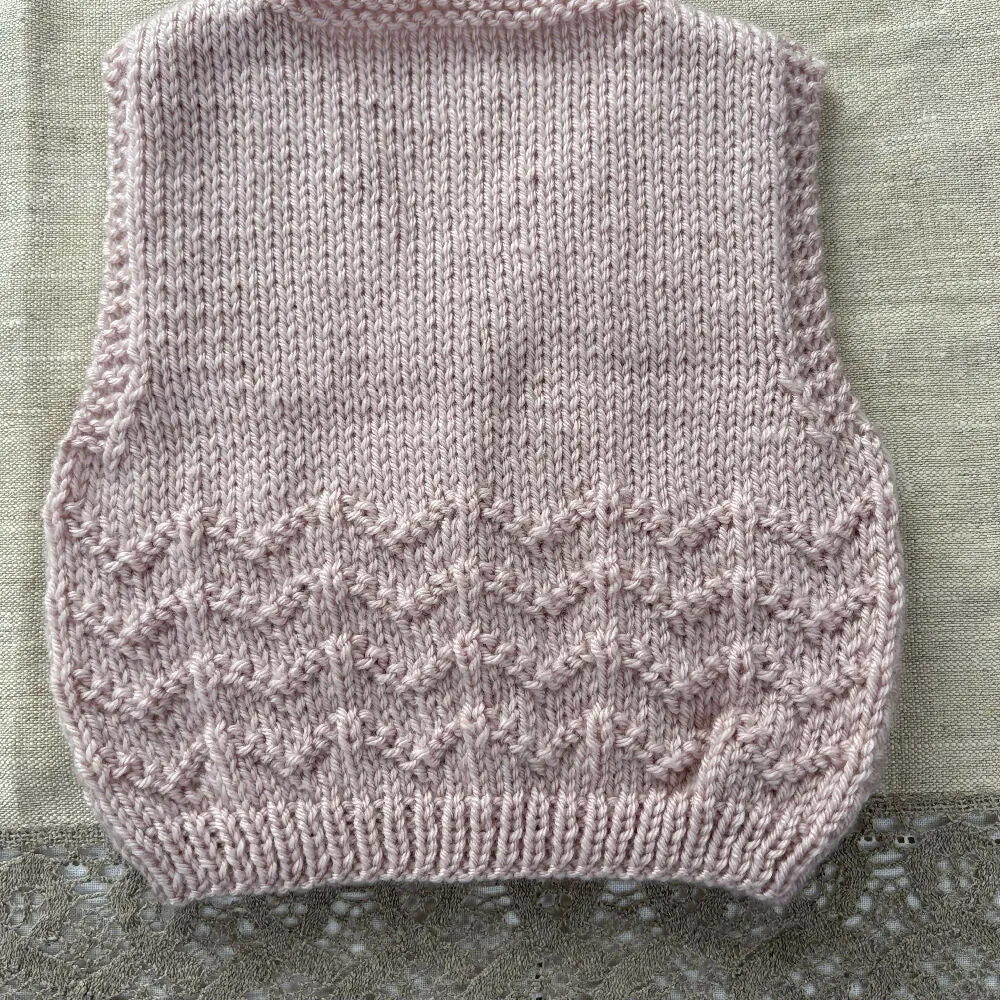 Pale Pink Chevron Vest -3 months
