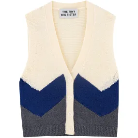 Patric Colour Block Vest by The Tiny Big Sister - Last Ones In Stock - EUR 34-36 (UK 6-8)