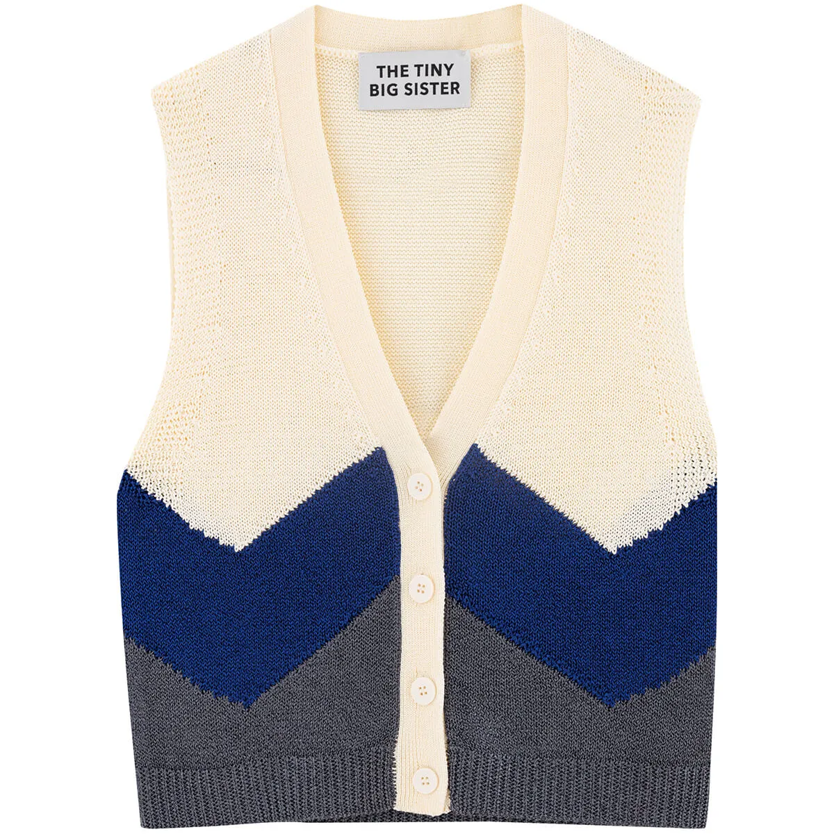 Patric Colour Block Vest by The Tiny Big Sister - Last Ones In Stock - EUR 34-36 (UK 6-8)
