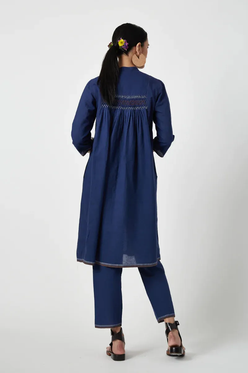 PERIWINKLE SMOCKING KURTA SET (2PCS)