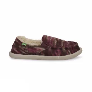 Sanuk Calichill Burgundy Shoes