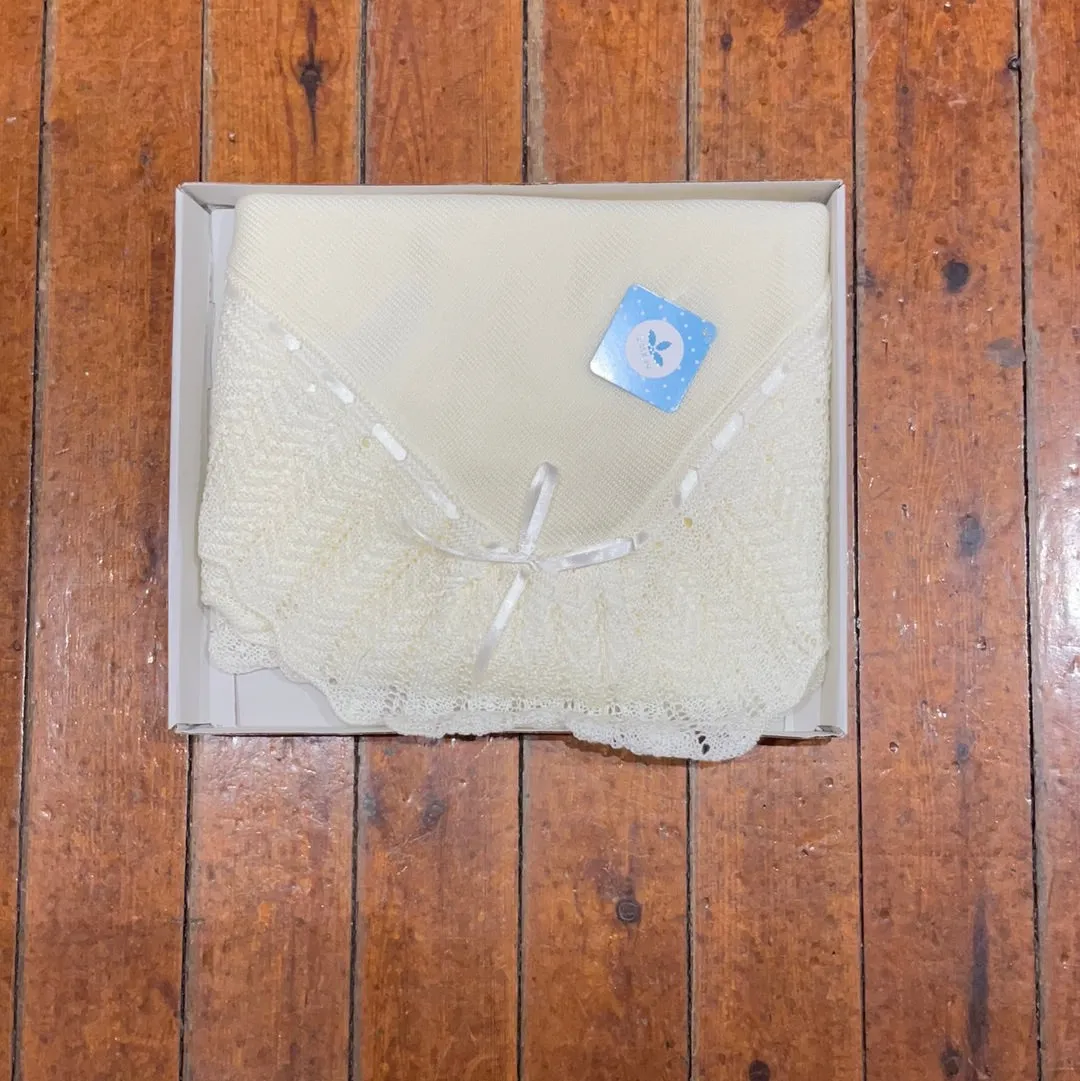 Sardon Ivory Christening blanket