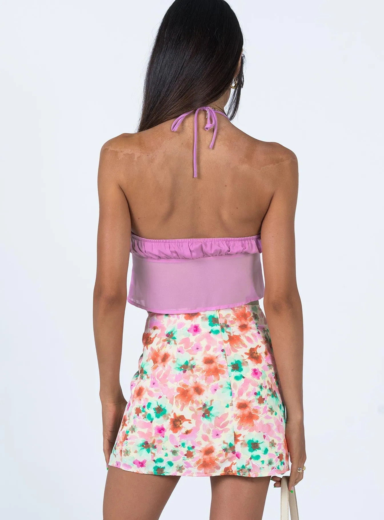Selby Mini Skirt Yellow Floral