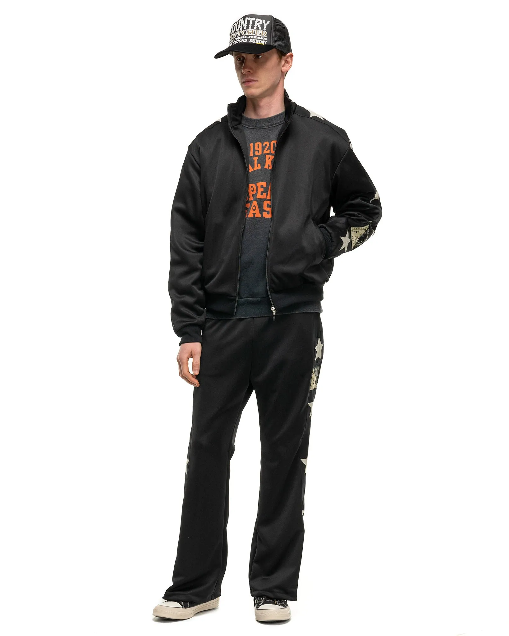 Smooth Jersey Stantman&woman Track Pants Black