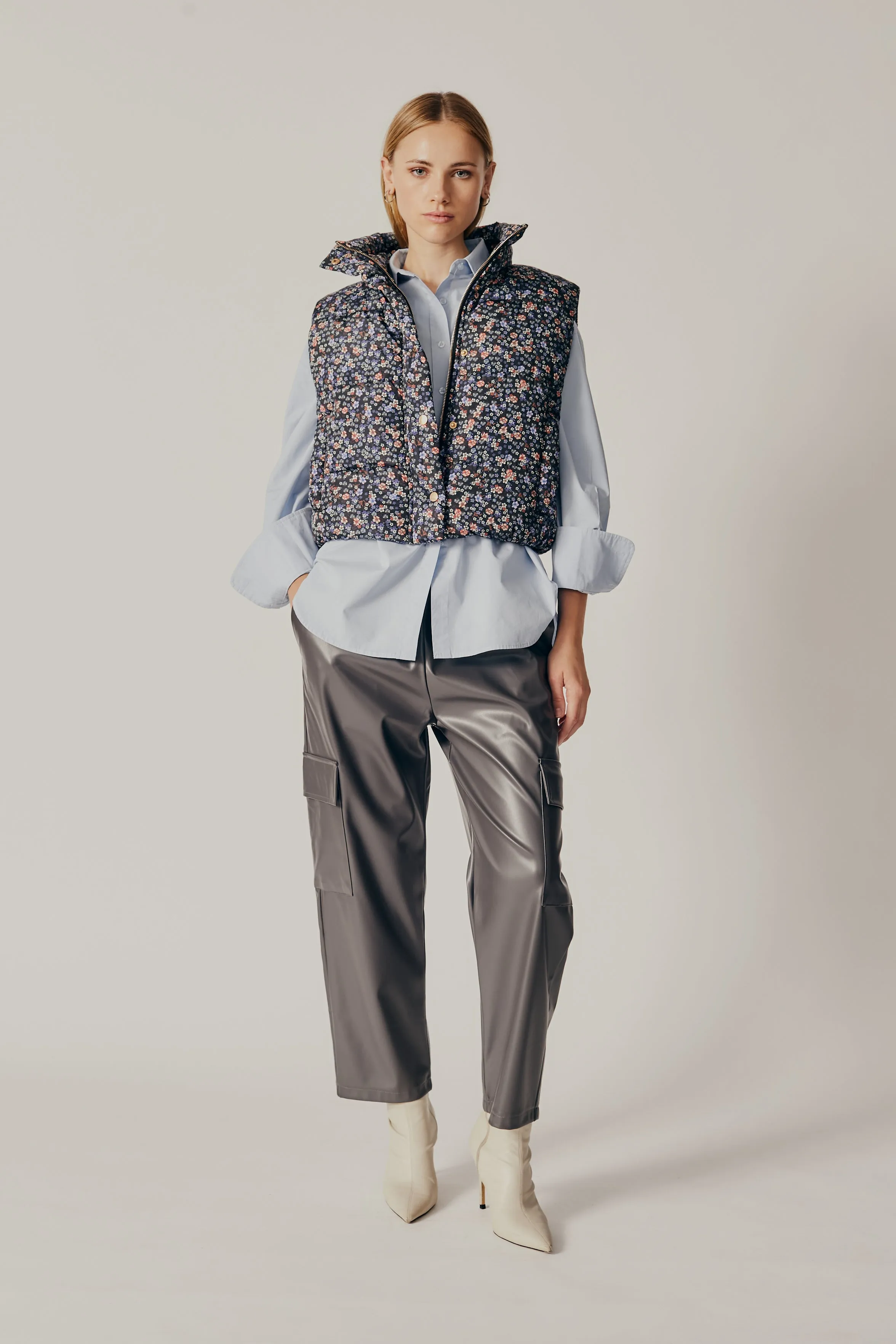 STYX PRINTED PUFFER GILET