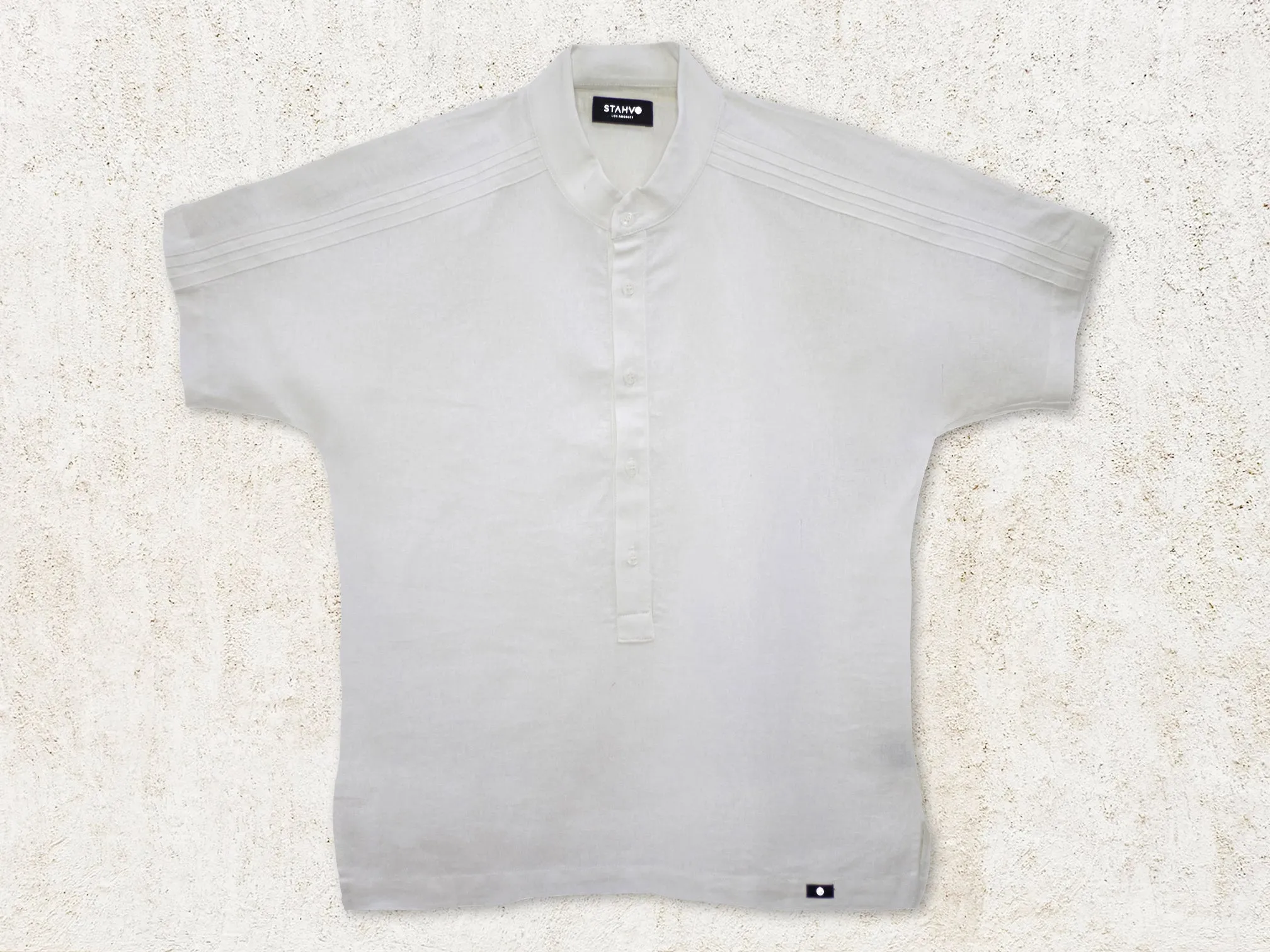 THE ROVI HENLEY SHIRT - White