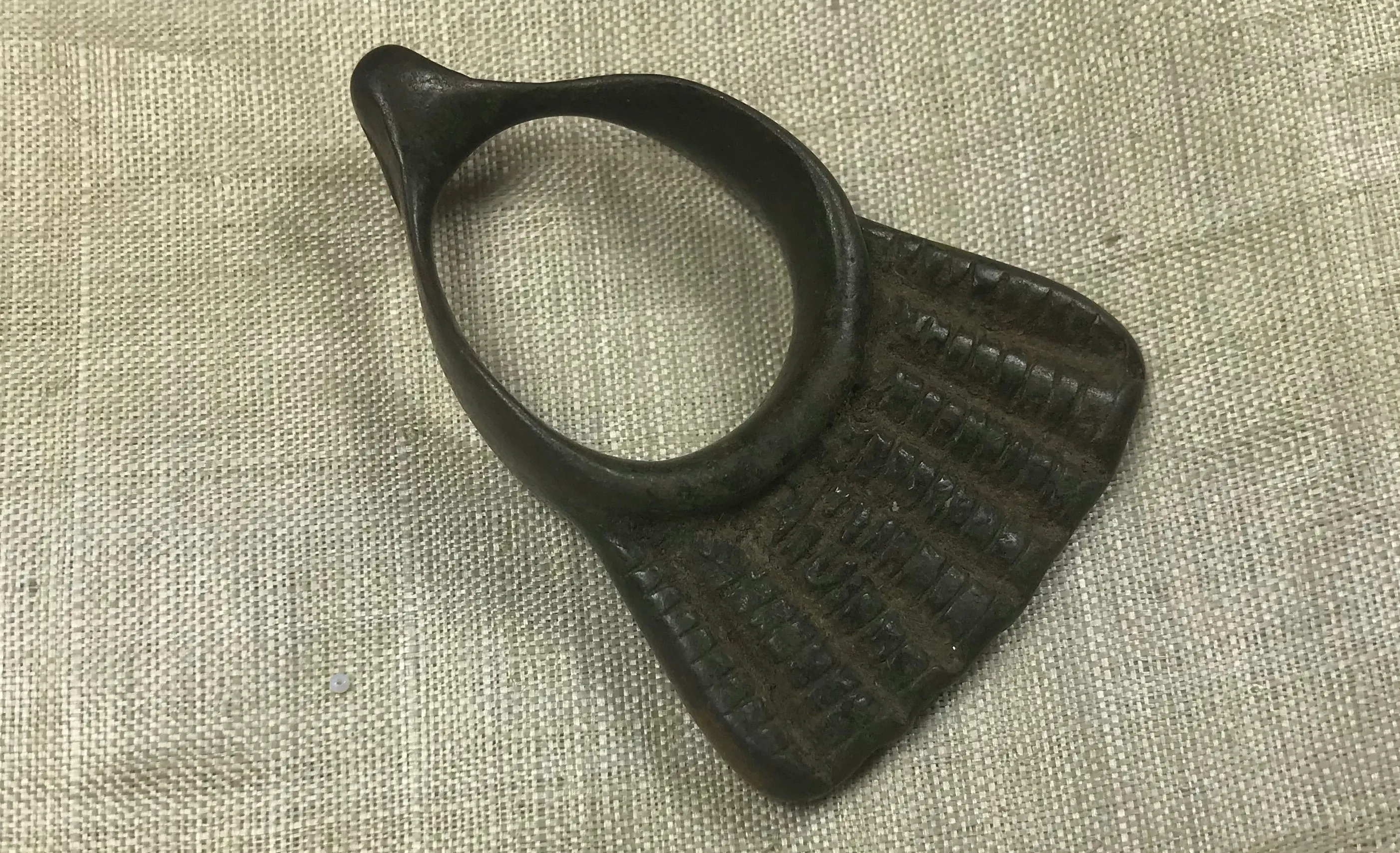 Very Cool Ethiopian Bronze or Brass Pendant