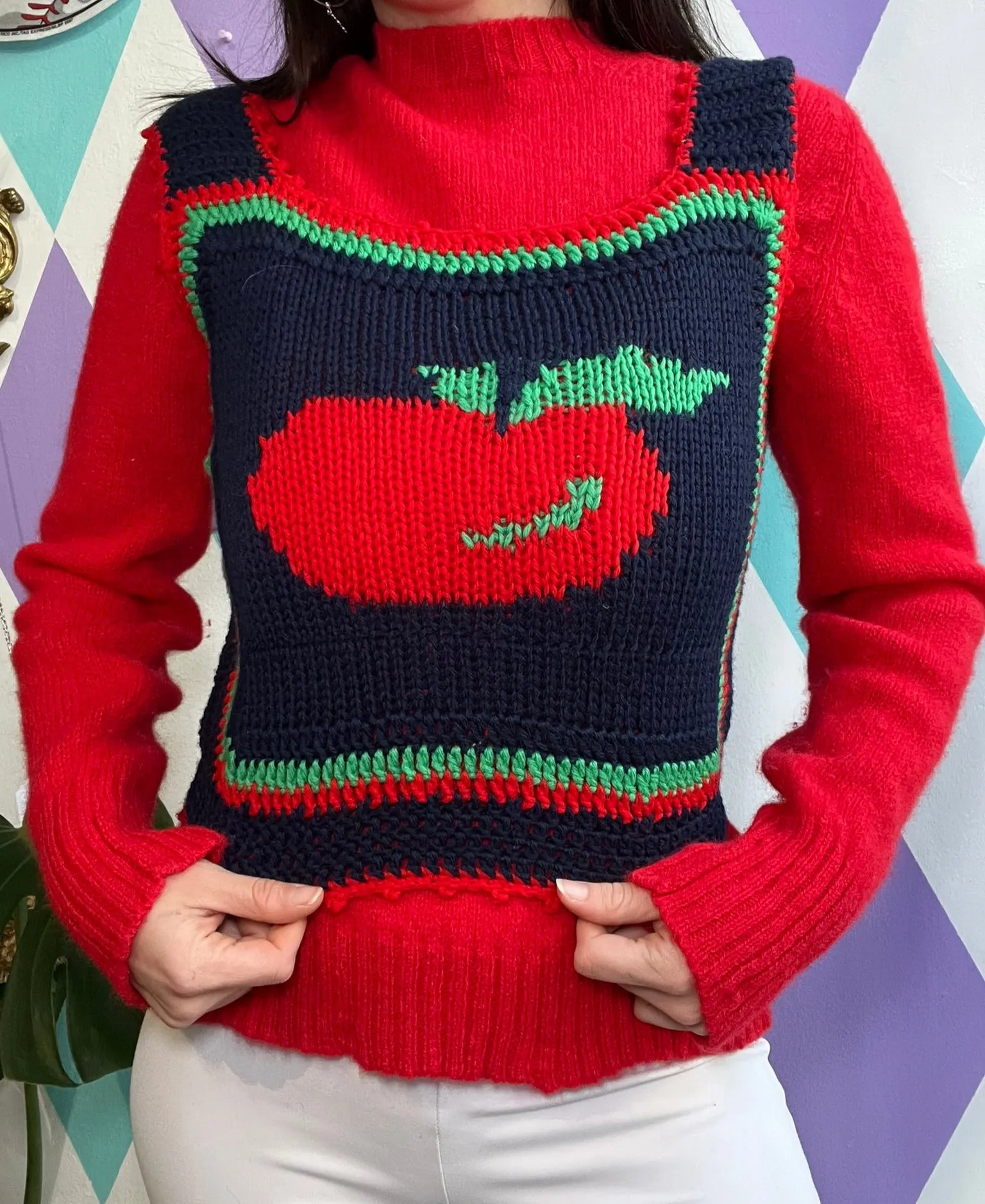 Vintage Apple Sweater Vest