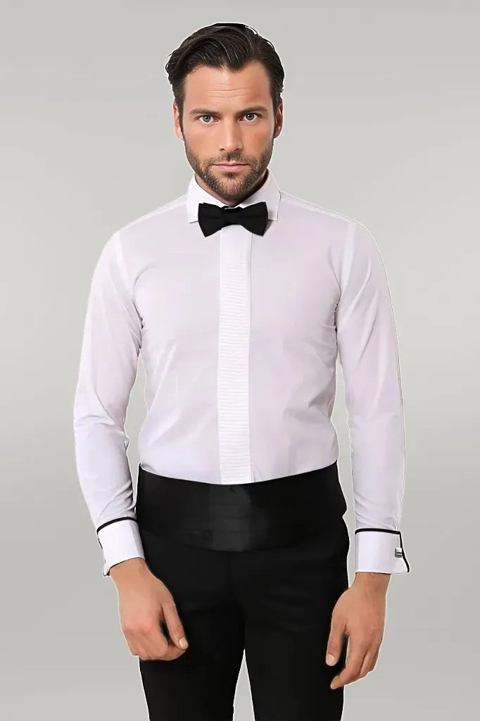 WSS White Tuxedo Shirt  - Singen